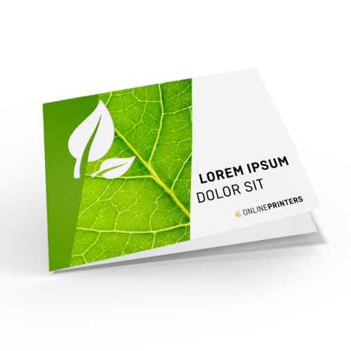 Ulotki składane na naturalnym papierze ekologicznym, format poziomy, Booklet DVD 1