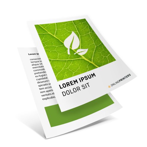 Ulotki na naturalnym papierze ekologicznym, maxi, druk obustronny 1