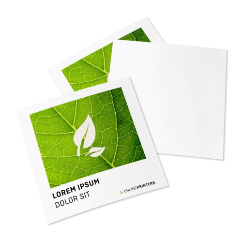 Ulotki na naturalnym papierze ekologicznym, format CD, druk jednostronny 1