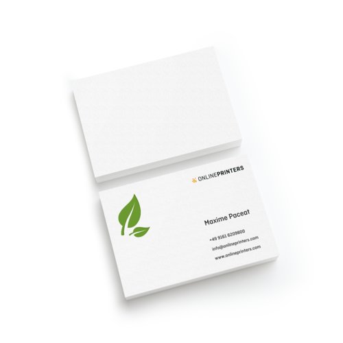 Wizytówki na naturalnym papierze ekologicznym, 8,5 x 5,5 cm, druk jednostronny 1