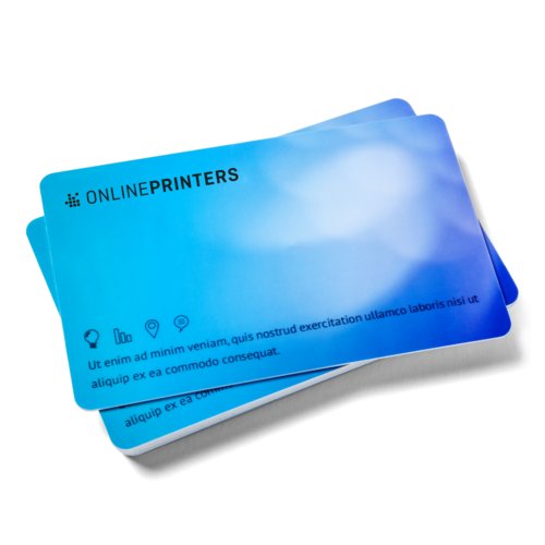 Karty plastikowe z polem na podpis, 8,6 x 5,4 cm, druk obustronny 2