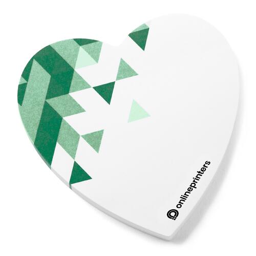 Papierowe karteczki samoprzylepne w kszta&#322;cie serca.