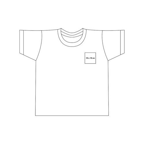 Bawe&#322;niany T-shirt z krtkimi r&#281;kawami i okr&#261;g&#322;ym dekoltem.