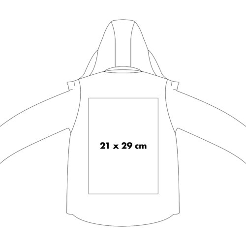Kurtka softshell z kapturem i pe&#322;nym zamkiem b&#322;yskawicznym.