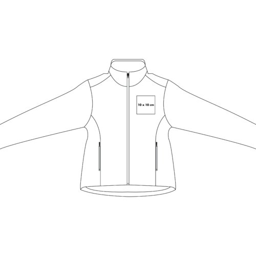 Kurtka softshell z pe&#322;nym zamkiem b&#322;yskawicznym i kieszeniami bocznymi.