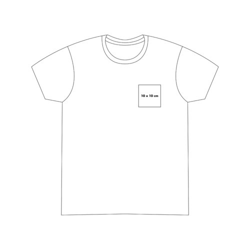 Bawe&#322;niany T-shirt z krtkimi r&#281;kawami i okr&#261;g&#322;ym dekoltem.