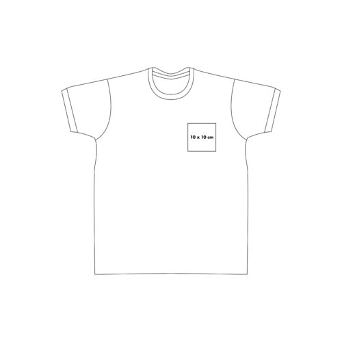 Bawe&#322;niany T-shirt z krtkim r&#281;kawem i okr&#261;g&#322;ym dekoltem.