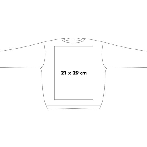 Bluza dresowa z d&#322;ugimi r&#281;kawami i okr&#261;g&#322;ym dekoltem.