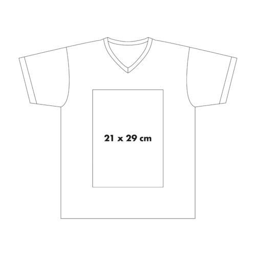 Bawe&#322;niany T-shirt z dekoltem w serek i krtkimi r&#281;kawami.