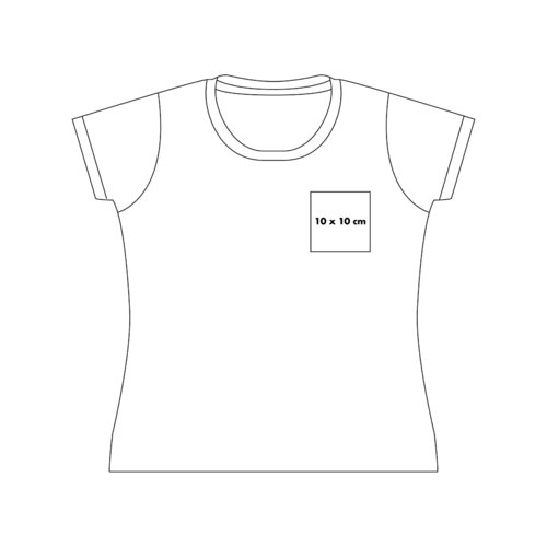 Bawe&#322;niany T-shirt z okr&#261;g&#322;ym dekoltem i krtkimi r&#281;kawami.