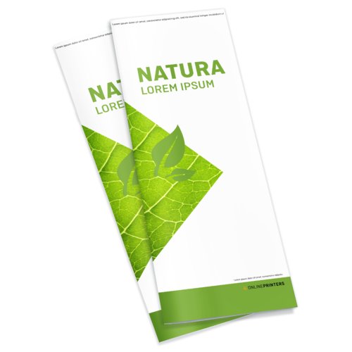 Broszury na naturalnym papierze ekologicznym, pionowy, połowa A4 1