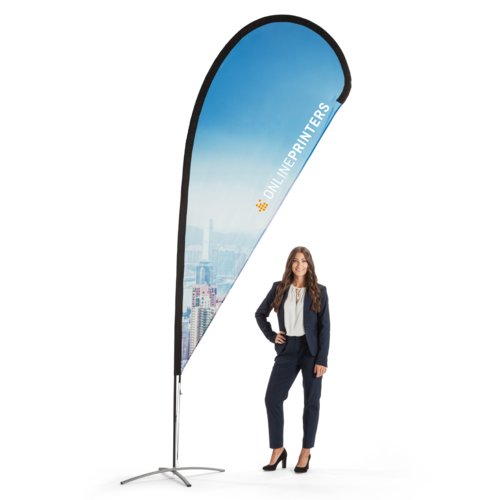 Flaga Dropflag wraz z drukiem, 122 x 338 cm 1