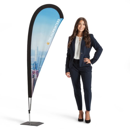 Flaga Dropflag wraz z drukiem, 50 x 185 cm 1
