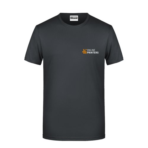 Czarny bawe&#322;niany T-shirt m&#281;ski z krtkim r&#281;kawem.