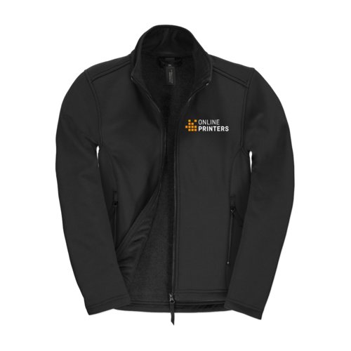 Kurtka softshell z zamkiem b&#322;yskawicznym i kieszeniami.