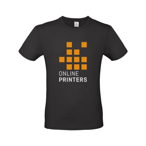 Czarny bawe&#322;niany T-shirt m&#281;ski z krtkim r&#281;kawem.