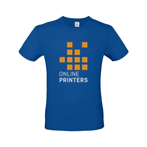 Krlewski niebieski bawe&#322;niany T-shirt m&#281;ski z krtkim r&#281;kawem.
