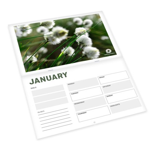 Kalendarze broszurowe z okładką, format poziomy, A5 1