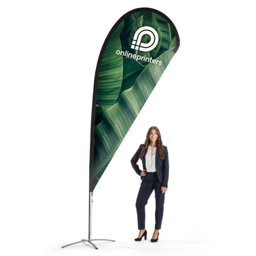 Flaga Dropflag wraz z drukiem, 122 x 338 cm 1