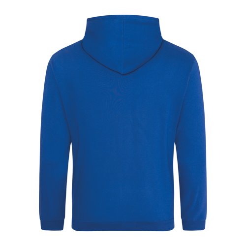 Krlewski niebieski unisexowy hoodie z mieszanki bawe&#322;ny z kapturem.