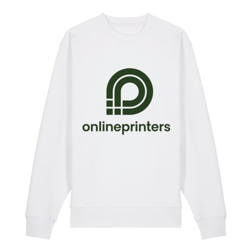 Bia&#322;a bluza z bawe&#322;ny organicznej o kroju unisex.