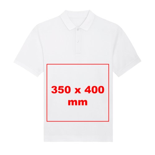 Polo z materia&#322;u z krtkimi r&#281;kawami i listw&#261; guzikow&#261;.