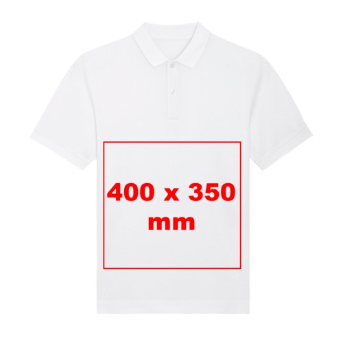 Polo z materia&#322;u z krtkimi r&#281;kawami i listw&#261; guzikow&#261;.