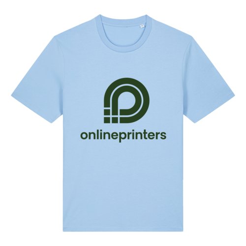 B&#322;&#281;kitny bawe&#322;niany T-shirt z krtkim r&#281;kawem.