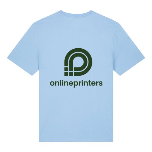 B&#322;&#281;kitny T-shirt z bawe&#322;ny organicznej z krtkimi r&#281;kawami.