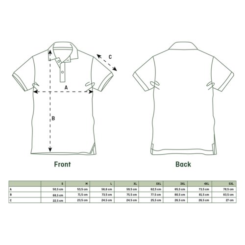 Bawe&#322;niana koszulka polo, unisex, z krtk&#261; plis&#261; na guziki.