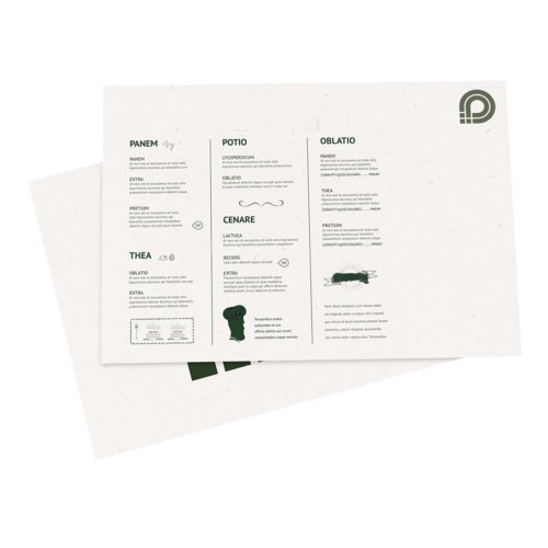 Podk&#322;adka sto&#322;owa z papieru, zadrukowana jednostronnie.