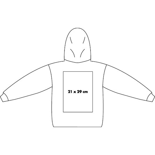 Bluza z kapturem w jednolitym kolorze dla m&#281;&#380;czyzn.