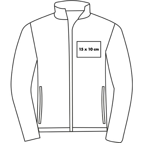 Dwuwarstwowa kurtka softshell z zamkiem b&#322;yskawicznym dla m&#281;&#380;czyzn.