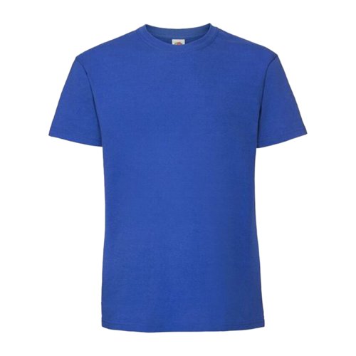 Krlewski niebieski bawe&#322;niany t-shirt z krtkim r&#281;kawem.