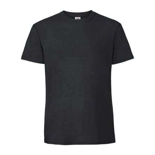 Czarny bawe&#322;niany T-shirt z krtkimi r&#281;kawami i okr&#261;g&#322;ym dekoltem.