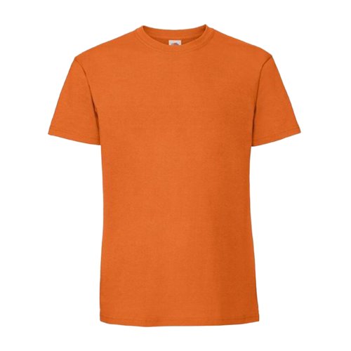 Pomara&#324;czowy bawe&#322;niany m&#281;ski t-shirt z krtkim r&#281;kawem.