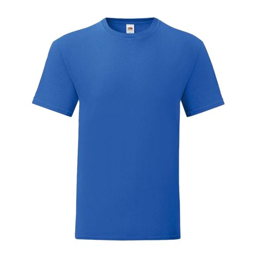 Krlewski niebieski bawe&#322;niany T-shirt m&#281;ski z krtkim r&#281;kawem.