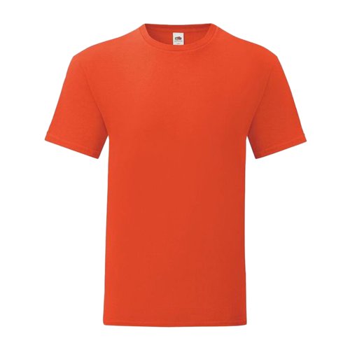 Pomara&#324;czowy bawe&#322;niany m&#281;ski T-shirt z krtkim r&#281;kawem.