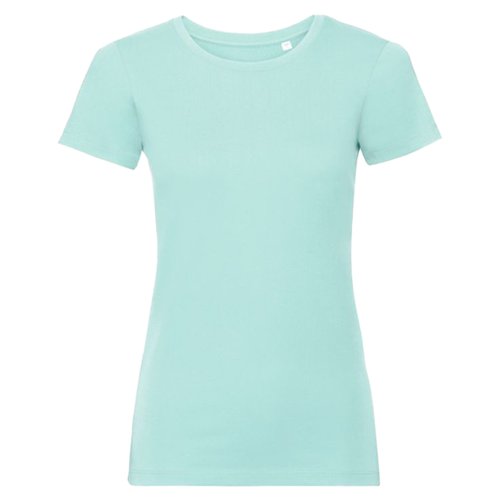 Aquablue damski T-shirt z bawe&#322;ny organicznej z krtkimi r&#281;kawami.
