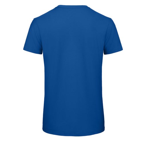 Krlewski niebieski T-shirt z bawe&#322;ny organicznej z krtkim r&#281;kawem.