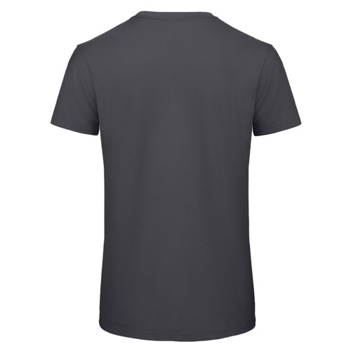 Ciemnoszary bawe&#322;niany T-shirt z krtkim r&#281;kawem.