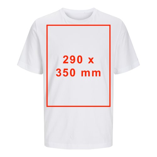Biały bawełniany T-shirt z krótkim rękawem, unisex.