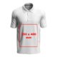 Unisex polo z materia&#322;u z krtkimi r&#281;kawami i zapi&#281;ciem na guziki.