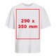 Bia&#322;y bawe&#322;niany T-shirt o kroju oversize, unisex.