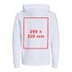 Biała bluza z kapturem ze sznurkiem, unisex.