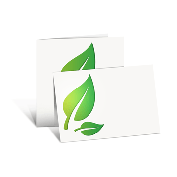Kartki składane na naturalnym papierze ekologicznym