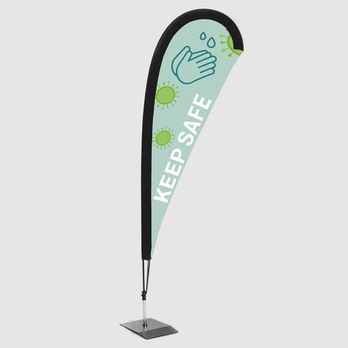 Flaga Dropflag wraz z drukiem, 49 x 179 cm 1